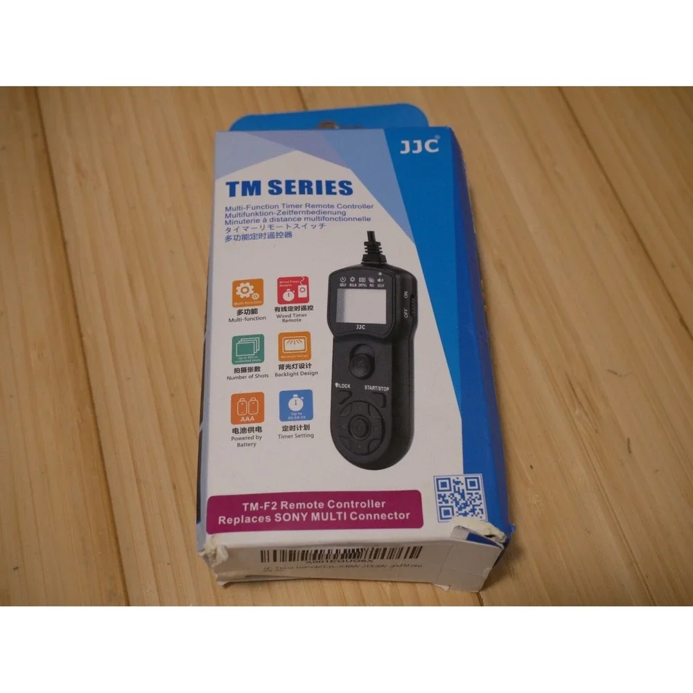 JJC Intervalometer Timer Remote Control Shutter Release Sony A6600 A7R A7S A6500